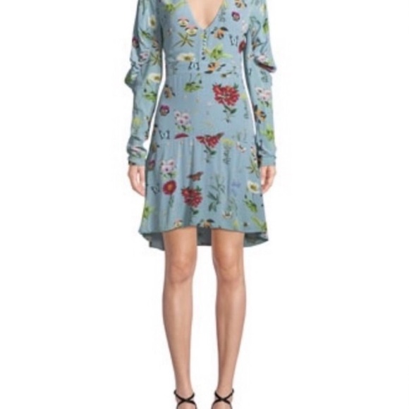 Joie Blue Long Sleeve V-Neck - Picture 6 of 14